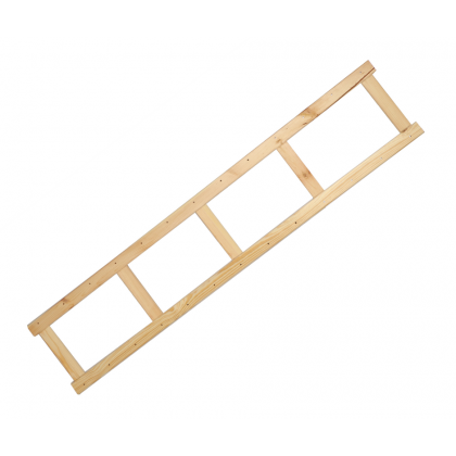 Bok do regału drewnianego LSR ramka noga 162,6 cm Naturalny