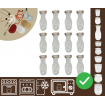Słoiki WECK 12szt/ szkl. wieko,gumka, bl KARAFKA 1l 1062ml BUTELKA