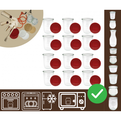 Słoiki WECK 12szt/ silikonowe wieko słoik 850ml MOLD