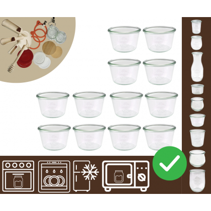 Słoiki WECK 12szt/ żaroodporny słoik 370ml MOLD