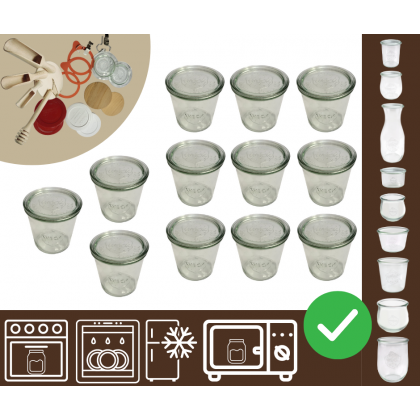 Słoiki WECK 12szt/ szklane wieko słoik 580ml MOLD