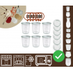 Słoiki WECK x6 / szkl. wieko,gumka, bl słoik 160ml MOLD