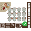Słoiki WECK 12szt/ szkl. wieko,gumka, bl słoik 370ml TULIP