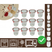 Słoiki WECK 12szt/ szkl. wieko,gumka, bl słoik 580ml MOLD