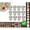 Słoiki WECK 12szt/ szkl. wieko,gumka, bl słoik 1l 1062ml TULIP