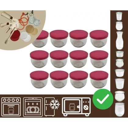Słoiki WECK 12szt/ silikonowe wieko słoik 370ml TULIP