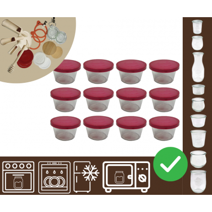 Słoiki WECK 12szt/ silikonowe wieko słoik 370ml MOLD