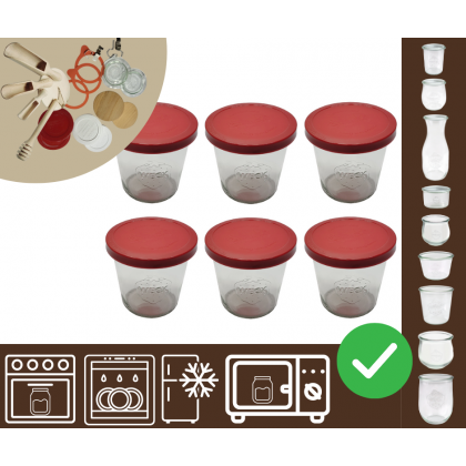 Słoiki WECK 6szt/ silikonowe wieko słoik 580ml MOLD