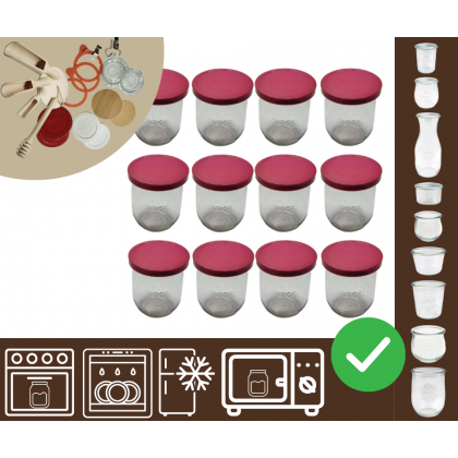 Słoiki WECK 12szt/ silikonowe wieko słoik 1l 1062ml TULIP