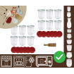 Słoiki WECK x12 / silikonowe wieko, miarka słoik 160ml MOLD