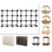 Modułowy stojak na wino x2 /18+3 butelek — RW7 — Szara sosna