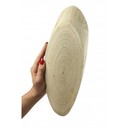 Okorowany Plaster Dębu 25-30 cm/ gr. 2 cm/ Szlifowany