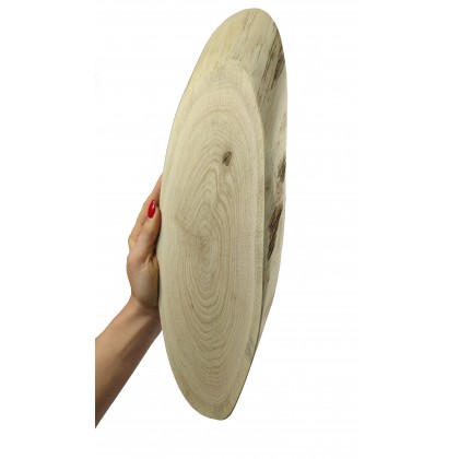 Okorowany Plaster Dębu 35-40 cm/ gr. 2 cm/ Szlifowany